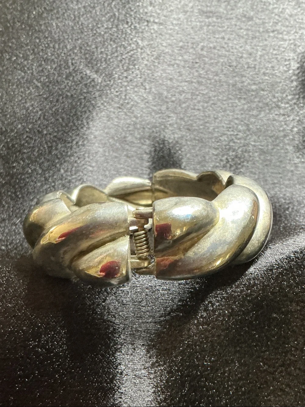 Classic Twisted Metal Cuff Bracelet - Silver